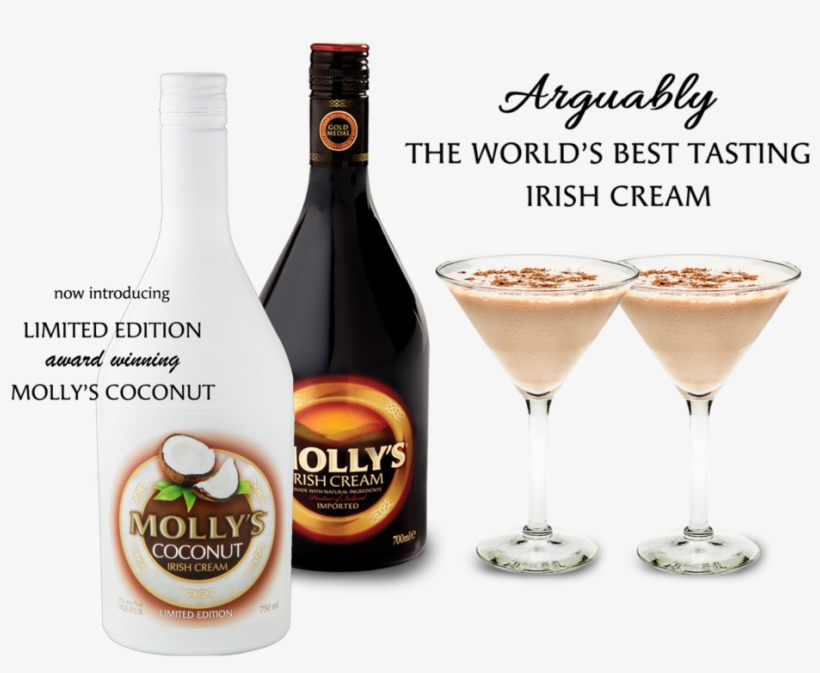 New 2018 Mollys Hoempage Image - Лікер Molly's Irish Cream, transparent png download