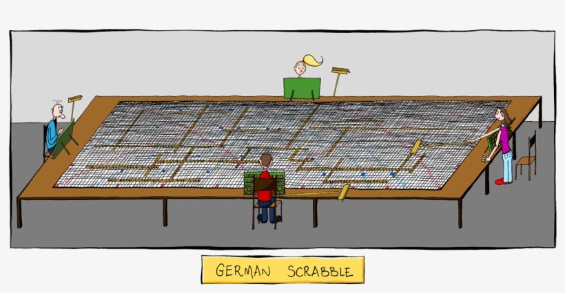 German At Portsmouth On Twitter - German Scrabble, transparent png download