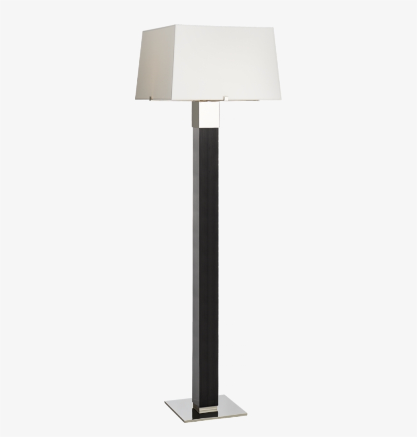 Hardy Floor Lamp In Black Ebony And Polished Nic - Percale, transparent png download
