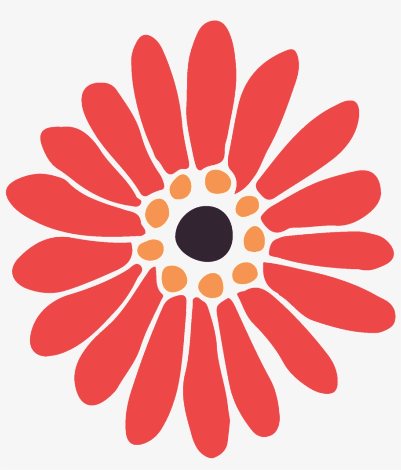 Red Hand Painted Flowers Transparent Decorative - Vector Graphics, transparent png download