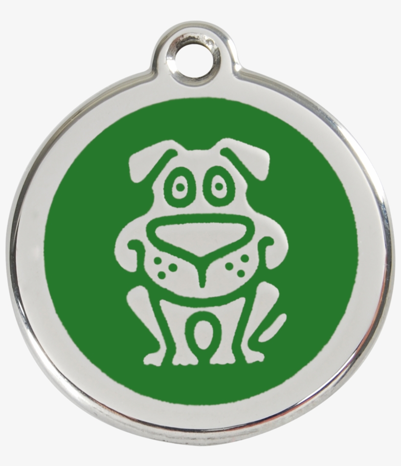 Red Dingo Stainless Steel & Enamel Happy Dog Id Tag - Red Dingo Dog Pet Id Tag - Dark Blue, transparent png download
