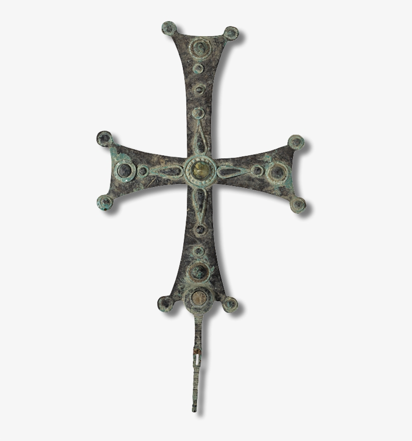 File - Byzantine - Processional - Cross - Reliquary - Byzantine Processional Cross, transparent png download