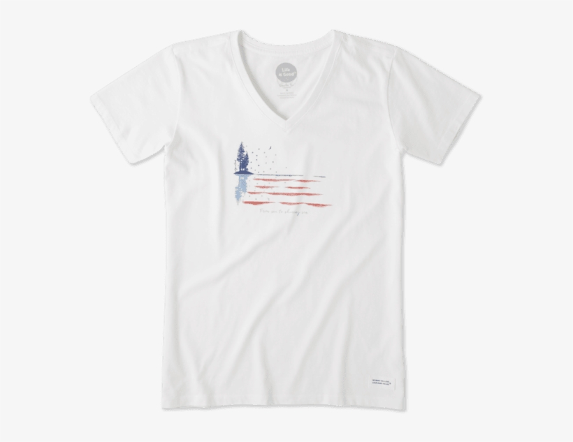 Women's Shining Sea Crusher Vee - Dont Trust Verify Shirt, transparent png download