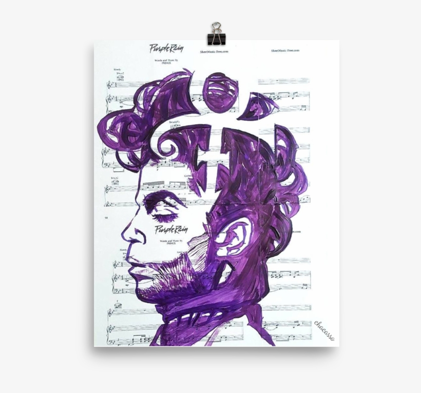 Prince Purple Rain Original Print Poster Size - Prince, transparent png download