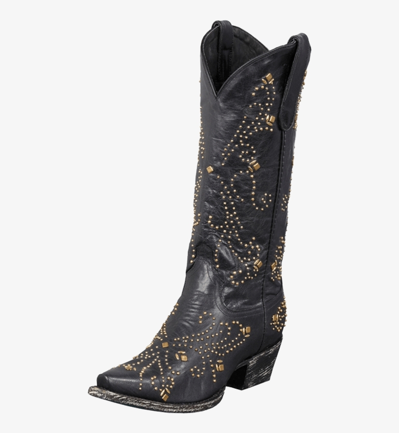 Lane Ladies Alyssa Gold Studded Boot - Lane Boots Women's Alyssa Western Boot,black,10 B Us, transparent png download
