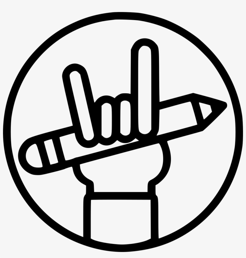Pencil Edit Hand Manage Setting Business Work Comments - Icon, transparent png download
