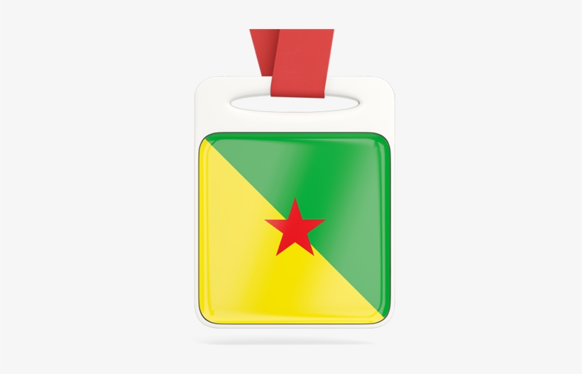 Illustration Of Flag Of French Guiana - French Guiana, transparent png download