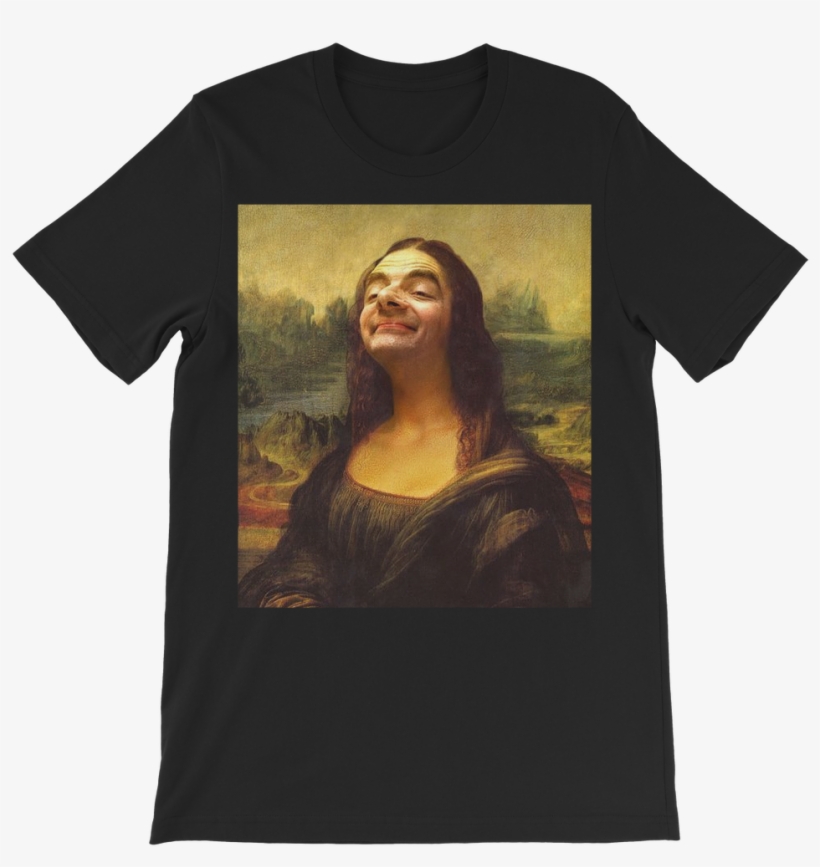 Mr Bean's Face On The Mona Lisa ﻿classic Kids T-shirt - Mona Lisa Mister Bean, transparent png download