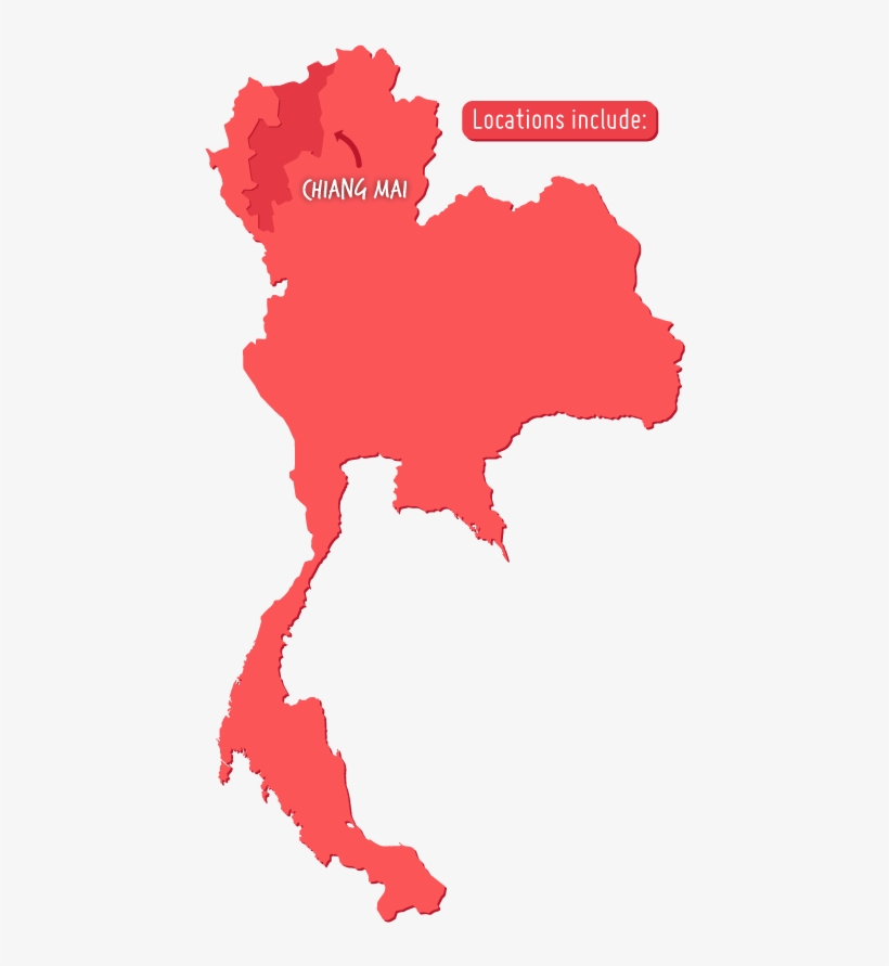 Thailand, Teach In Thailand, Thailand Paid Premier - Thailand Map Silhouette, transparent png download