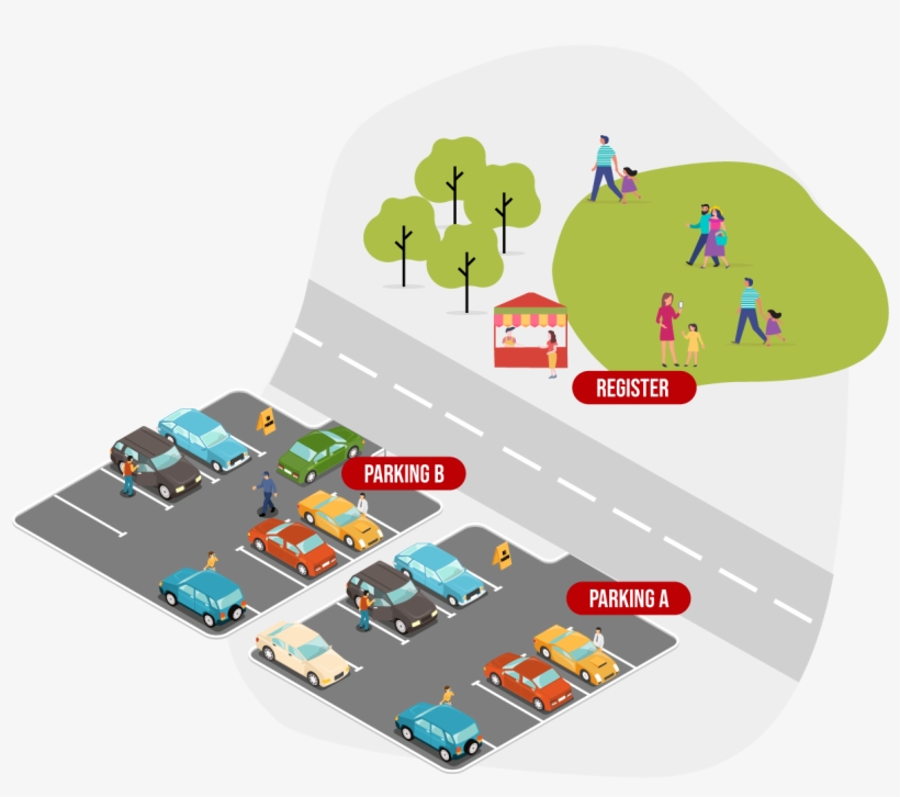 Honda Lpga Thailand > Map & Directions > Map Parking - Illustration, transparent png download