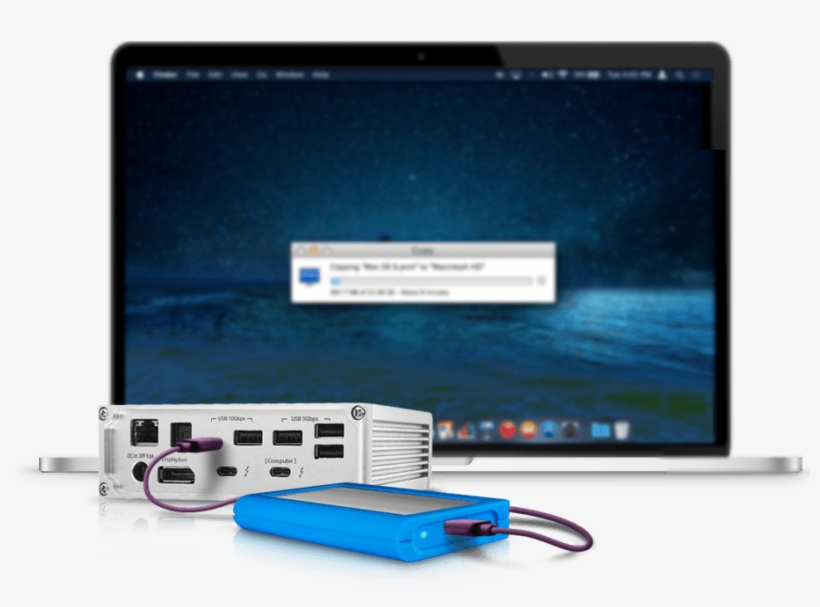 Usb Ports On The Thunderbolt 3 Dock - Personal Computer, transparent png download
