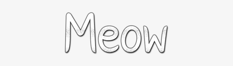 Meow Png - Calligraphy, transparent png download