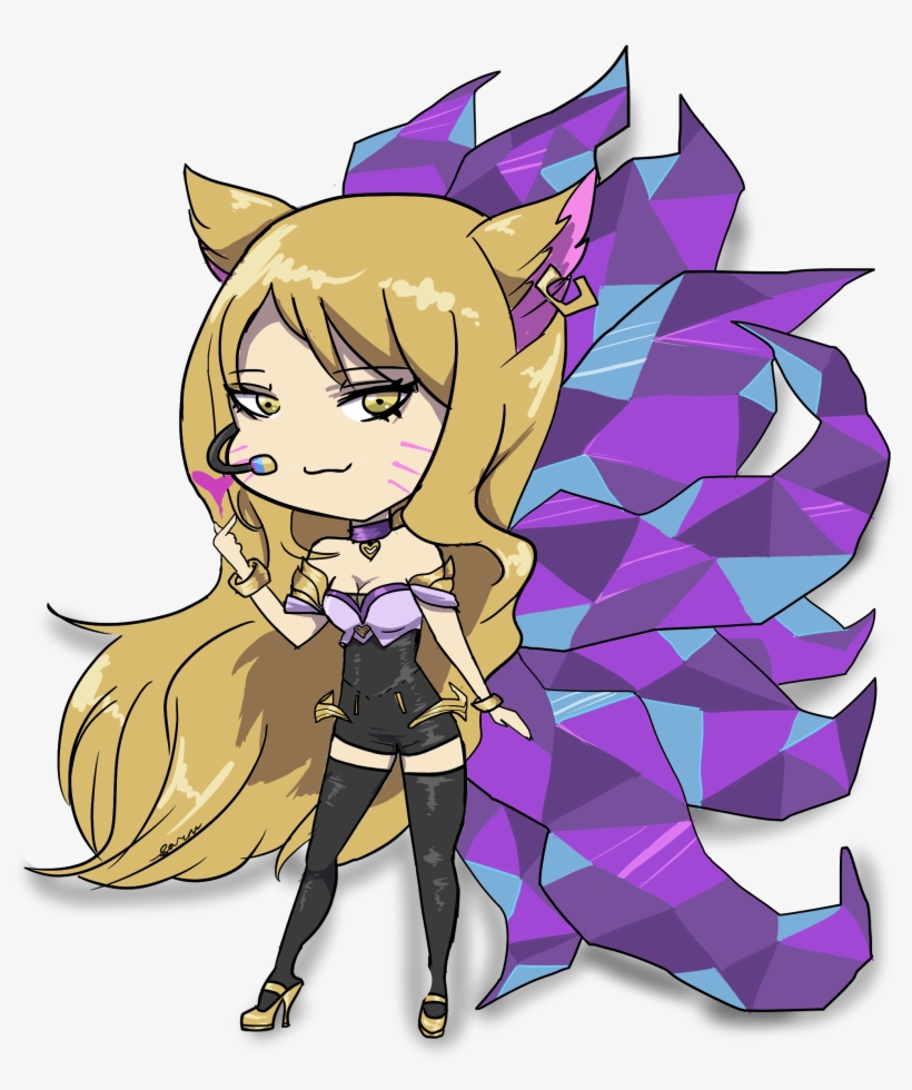 K/da Ahri Sticker - Thumbnail, transparent png download
