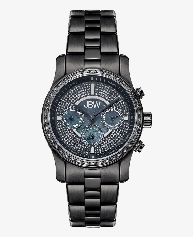 Jbw Vixen J6327e Black Ion Black Ion Diamond - Jbw Womens Vixen J6327e Black Multi Function Diamond, transparent png download