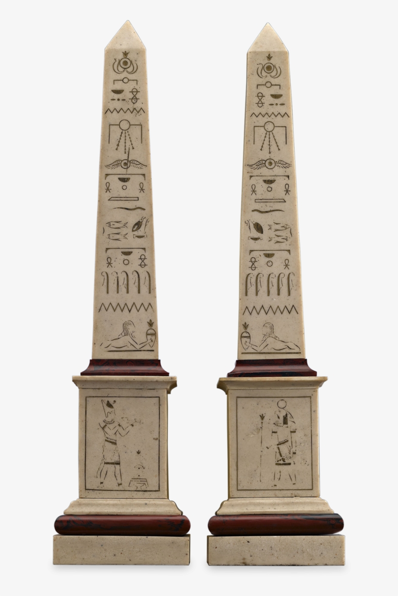 19th Century Egyptian Revival Obelisk Models - Egyptian Obelisk, transparent png download