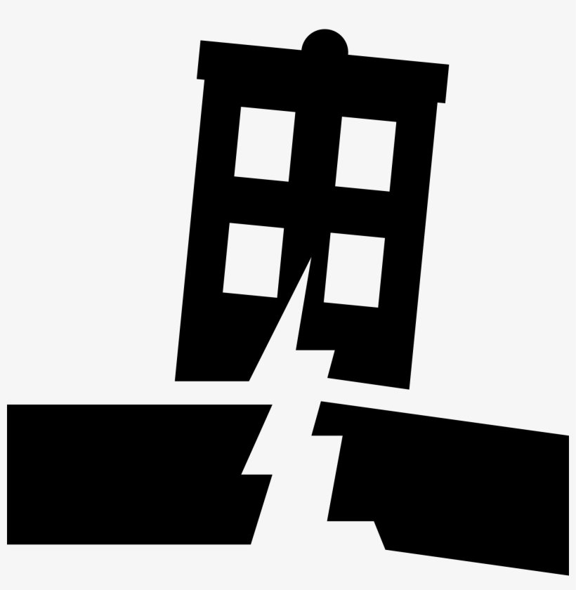 Black House Icon Png - Earthquake Symbol, transparent png download