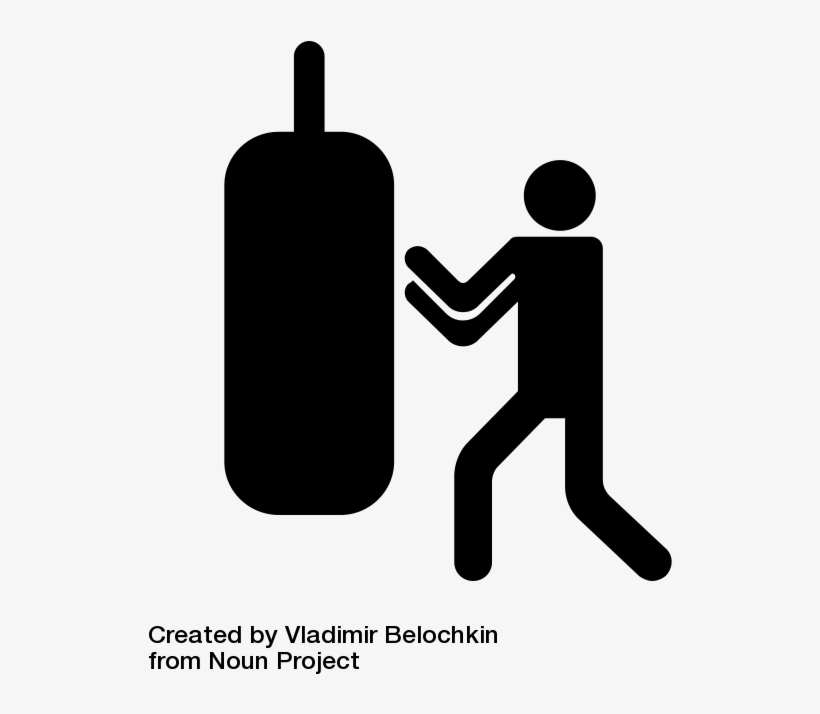Boxing Silhouette Png, transparent png download