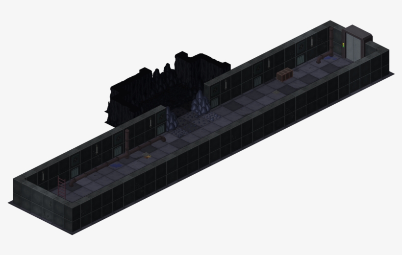 File - Fo3-tunnel - Scale Model, transparent png download