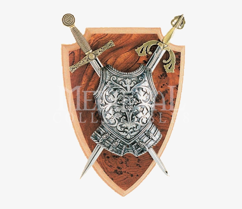 Excalibur And El Cid Mini Two Sword Plaque - Sword, transparent png download