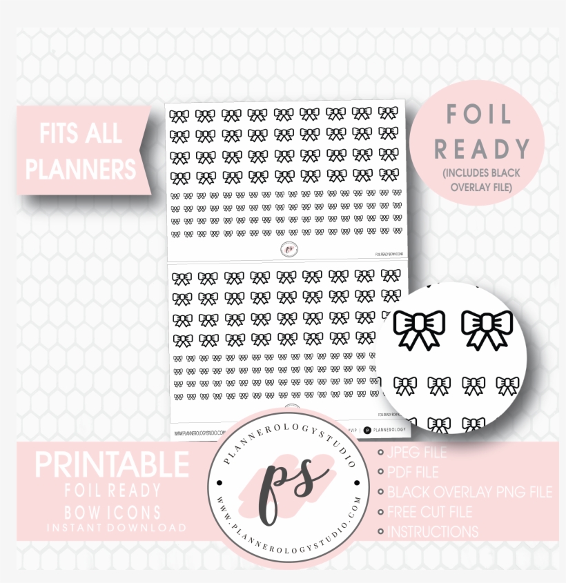 It's Magic Watercolour Pattern Bow Icon Washi Strip - Sticker, transparent png download
