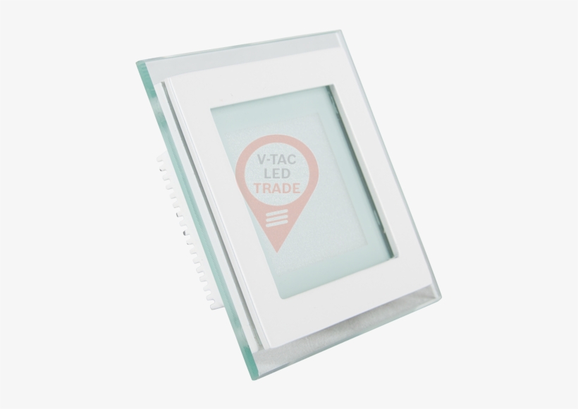 12w Led Mini Panel Glass - V-tac Vt-602gsq Mini Pannel 6w Cold White Quadrate, transparent png download