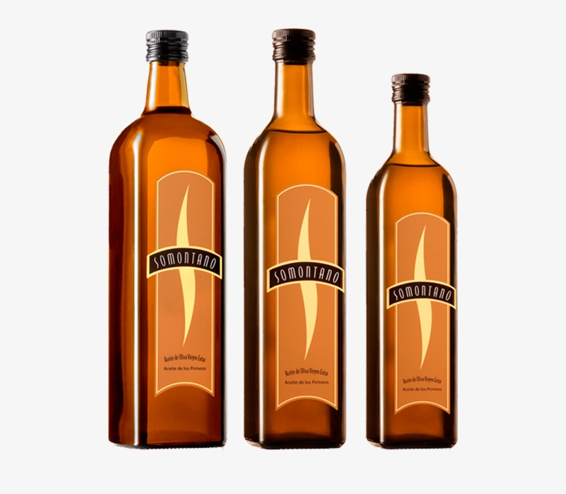 Extra Virgin Olive Oil “somontano” Glass Square - Glass Bottle, transparent png download