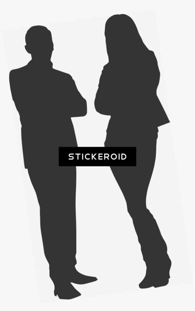 Silhouette Man And Woman - Silhouette, transparent png download
