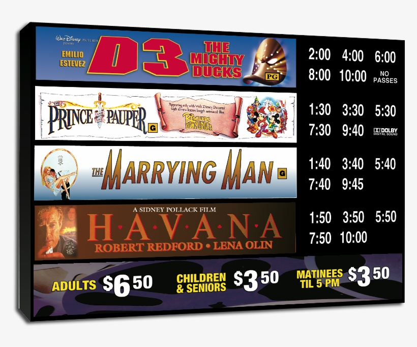 Boxoffice-sign - Prince And The Pauper, transparent png download