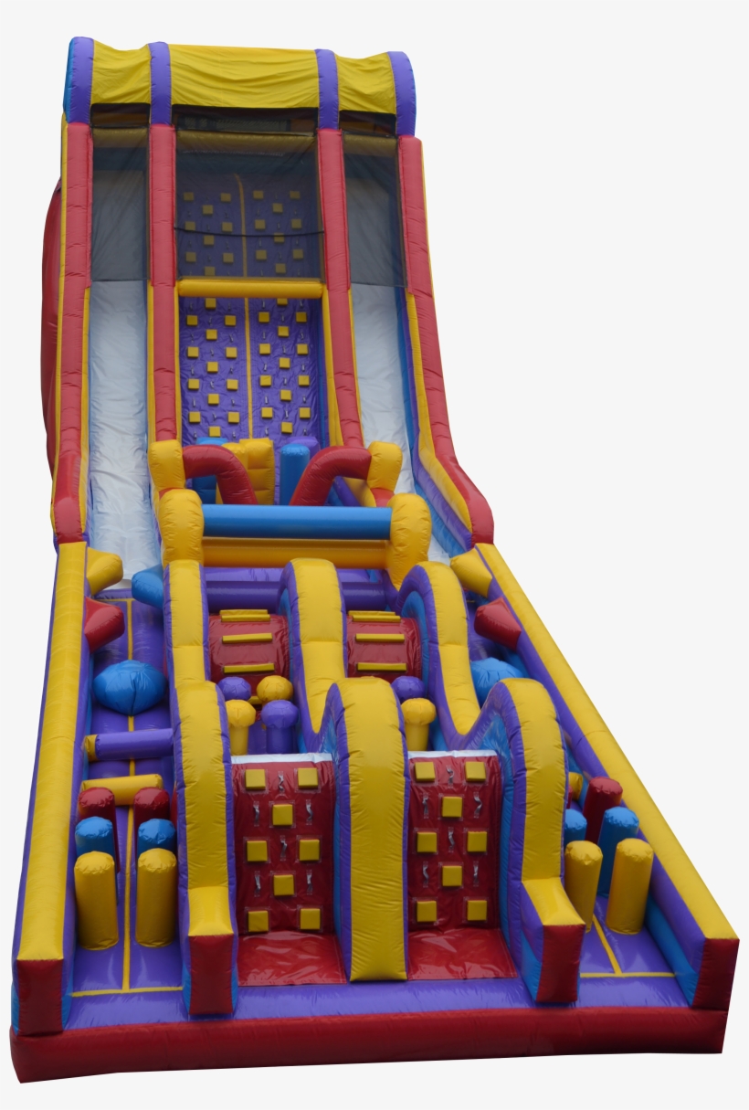 Giant Obstacle Course Inflatable - Bouncy House Obstacle Course, transparent png download