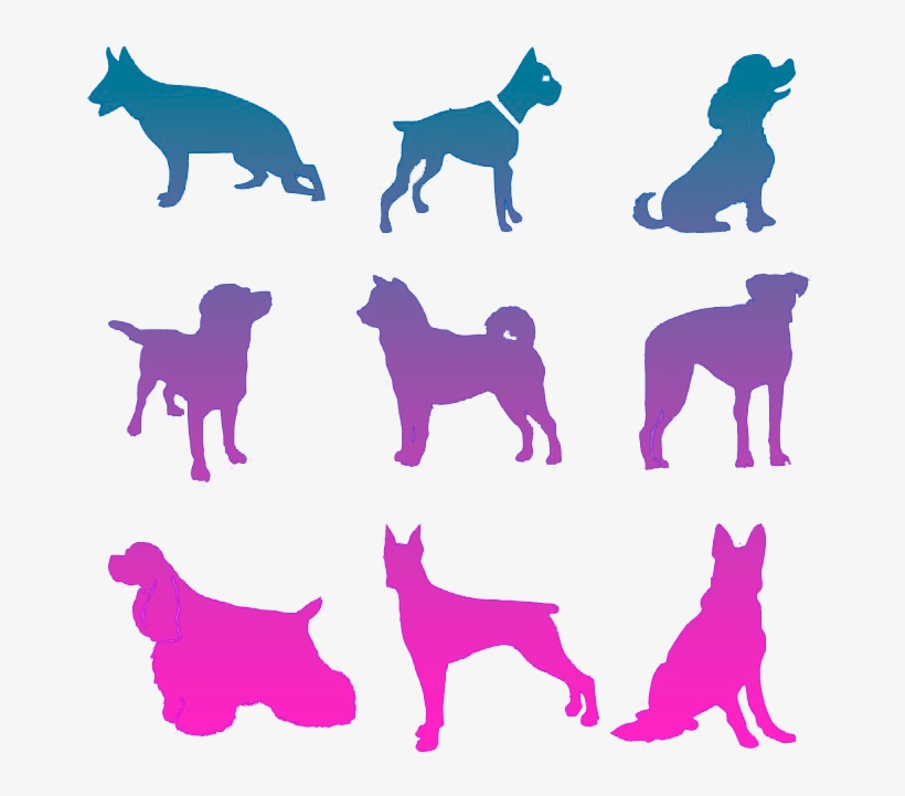 Custom Dog Silhouette Throw Blanket, transparent png download