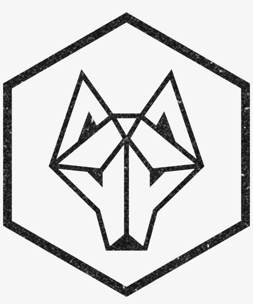 Warrior Wolf Logo - Hexagon Geometric Shape, transparent png download