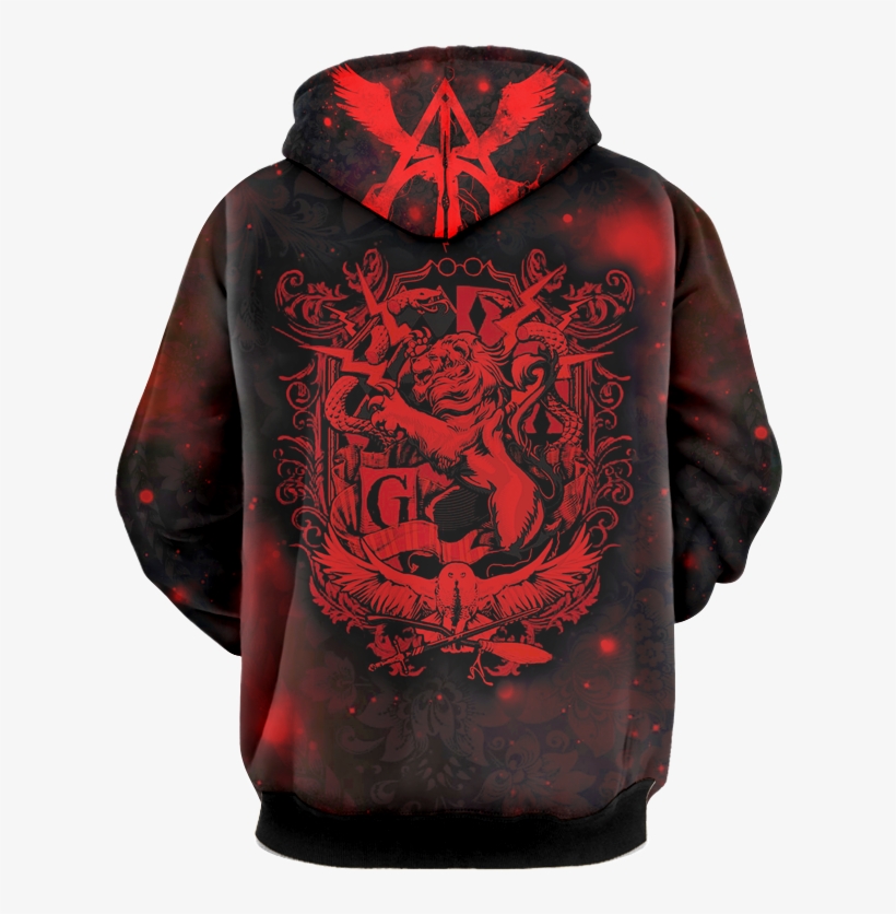 The Gryffindor Lion 3d Hoodie Fullprinted No Zip Hoodie - Gryffindor House Poster Print (portrait) - A3, 16.5, transparent png download