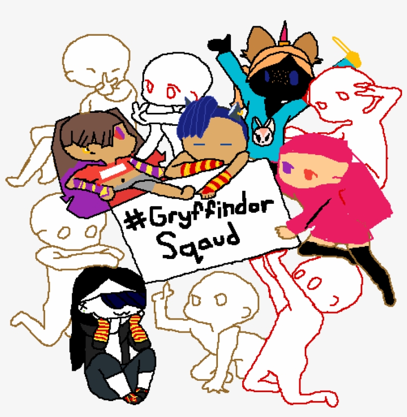 Gryffindor Squad Plz Dont Ask Why Its Not Mk - Art, transparent png download