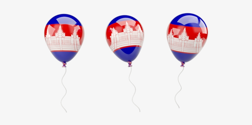 Illustration Of Flag Of Cambodia - Cambodia Flag Balloon Png, transparent png download