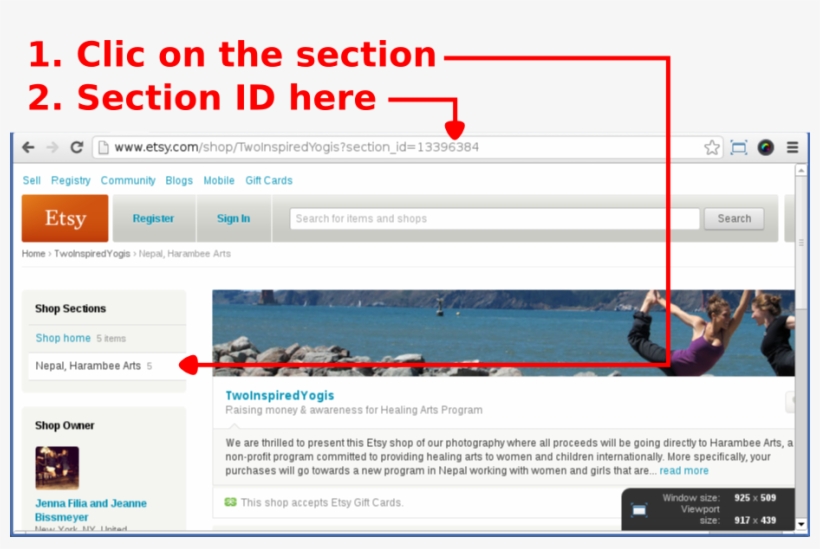 Etsy Section Id - Section Id Wordpress, transparent png download