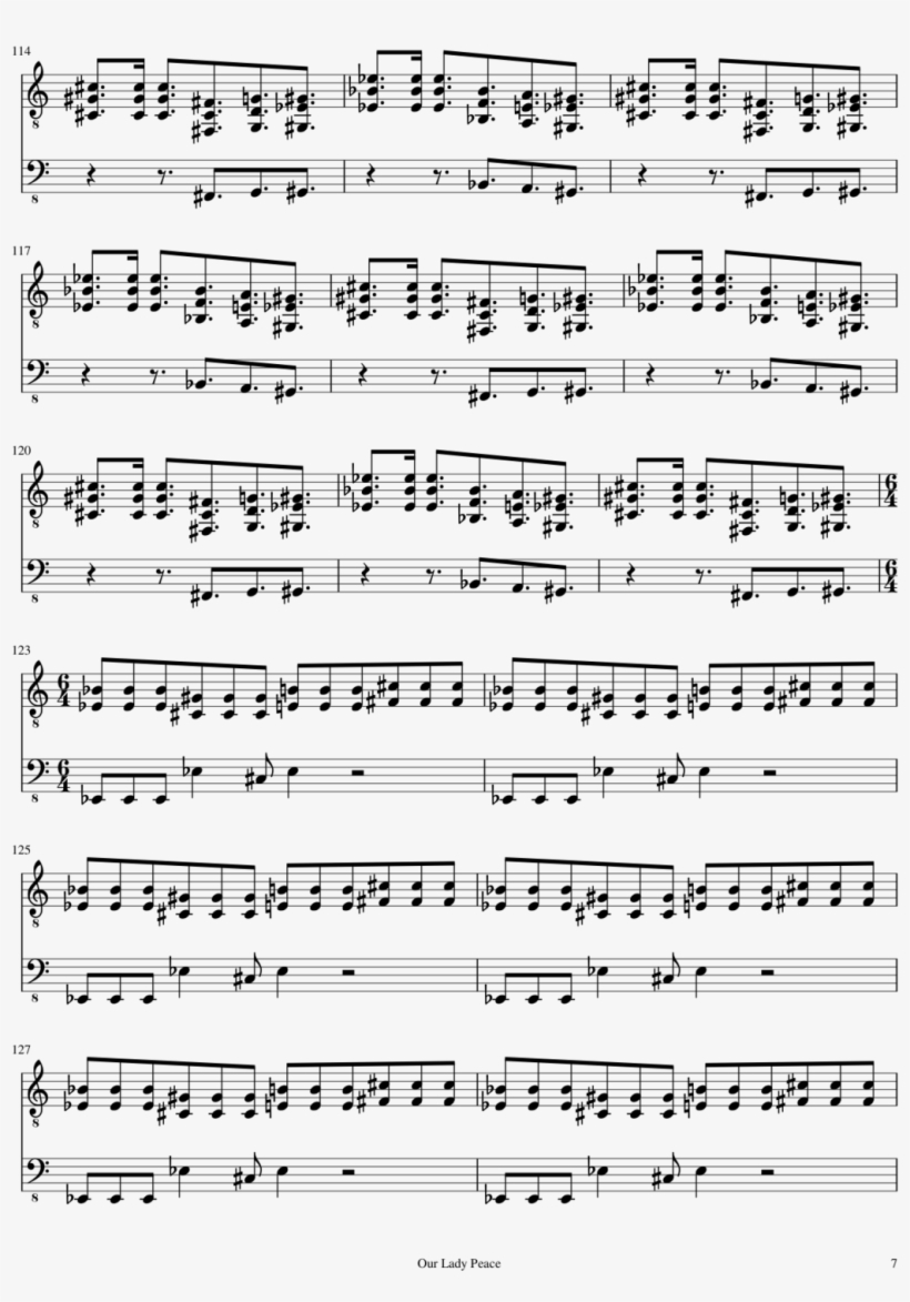Example Page - Sheet Music, transparent png download