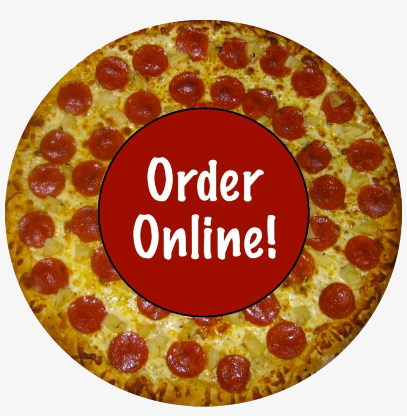 Oo Pizza - Pepperoni Pizza Round Mouse Pad Delicious Pizza Mouse, transparent png download