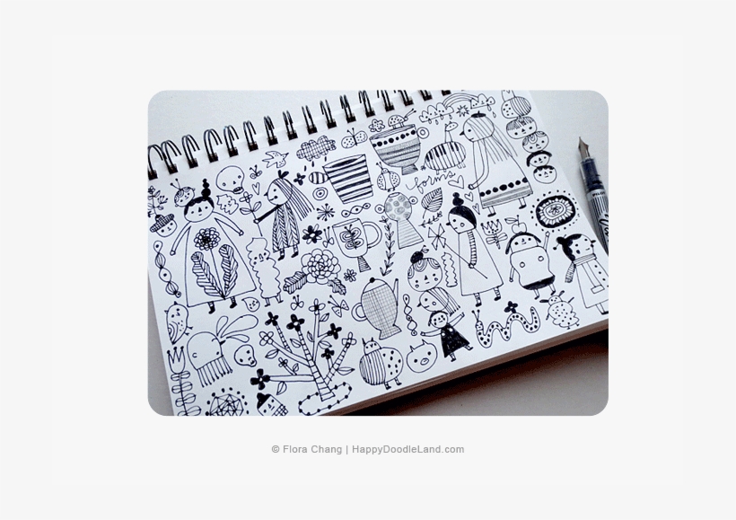 Sketchbook Page © Flora Chang, transparent png download