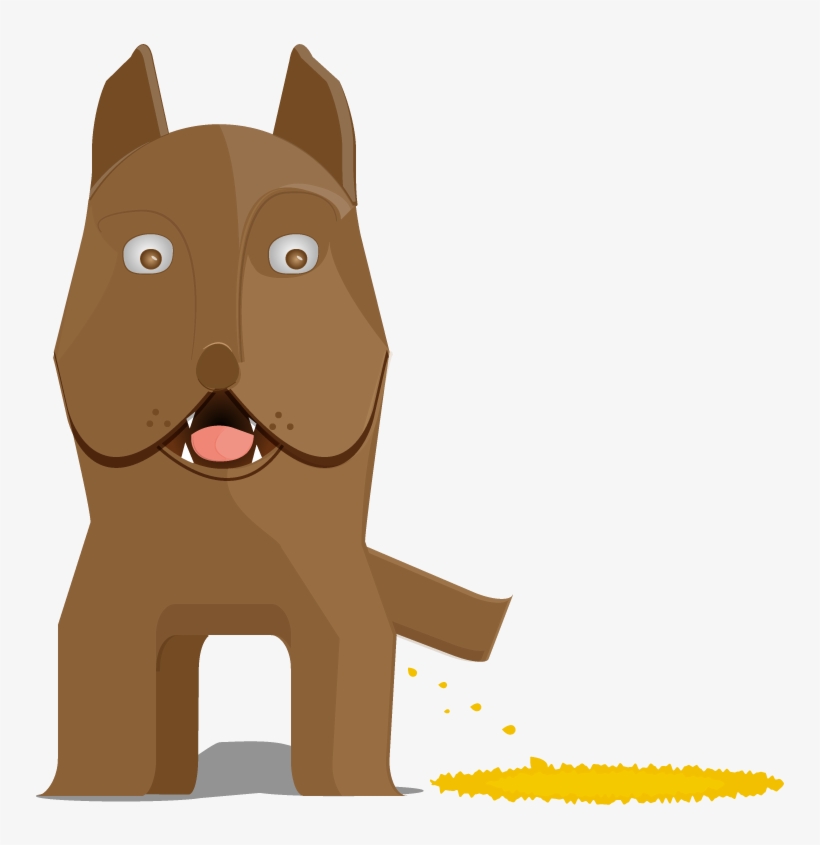 Illustration Of A Cheerful Dog, Vector - Illustration, transparent png download