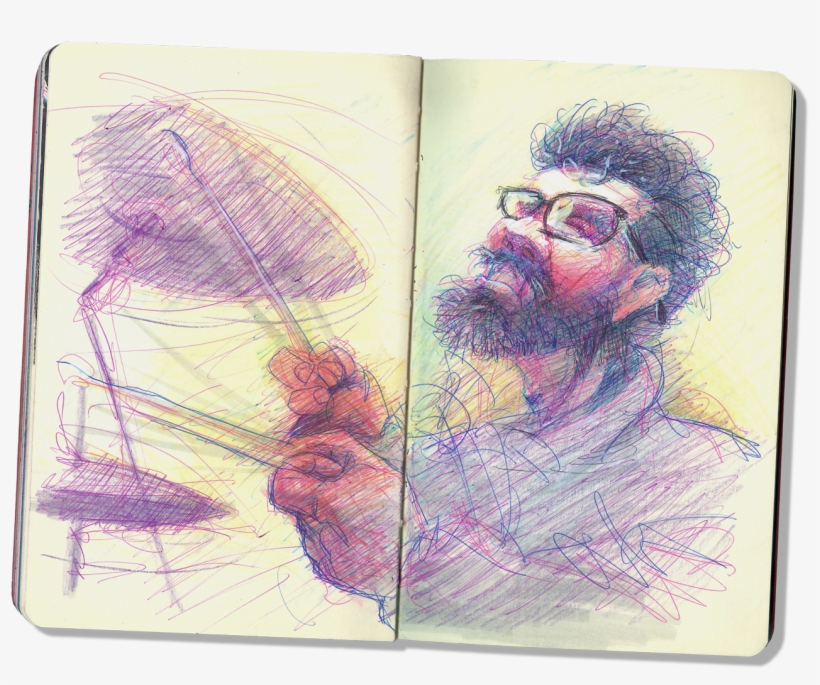 Sidmar Vieira Quintet In Jazzb, A Jazz Bar In São Paulo - Ballpoint Pen Artwork, transparent png download