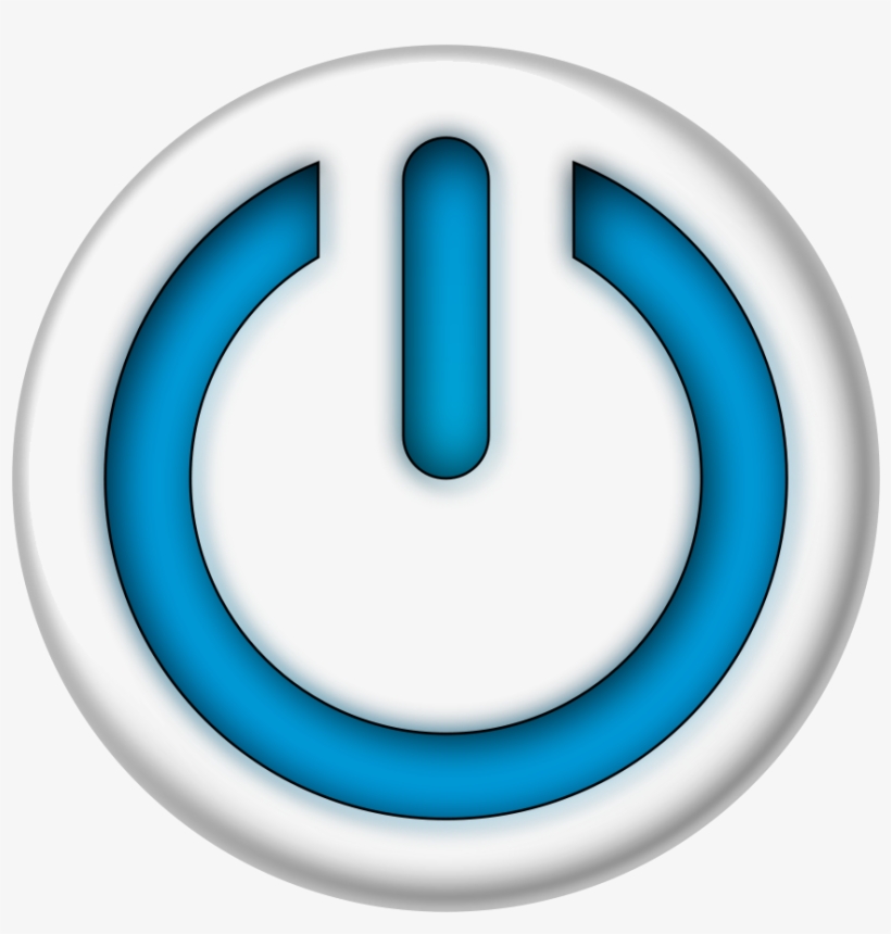 Blue Power Sign Button Png Clip Arts For Web, transparent png download