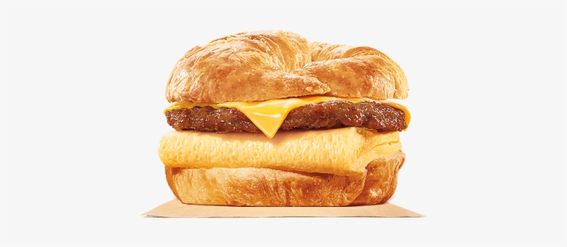 Crossainwich Image - Burger King Croissan Wich, transparent png download