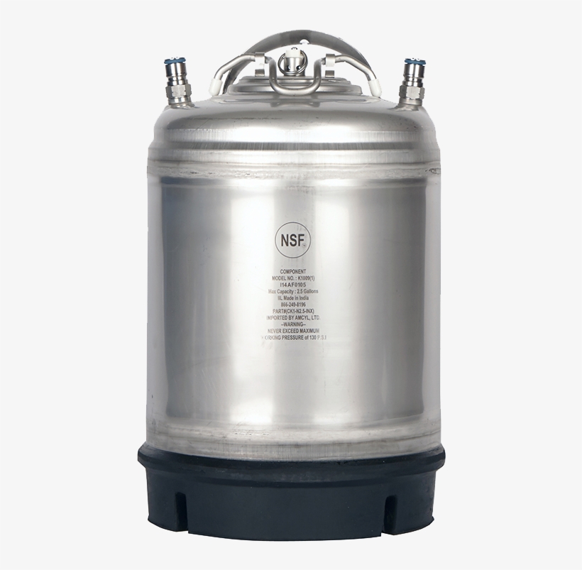 Beverage Elements - New Amcyl Ball Lock 2.5 Gallon Keg, transparent png download
