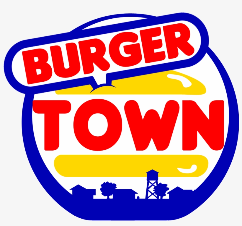Vector Burger Town Png Logo Images - Burger Town Logo Png, transparent png download