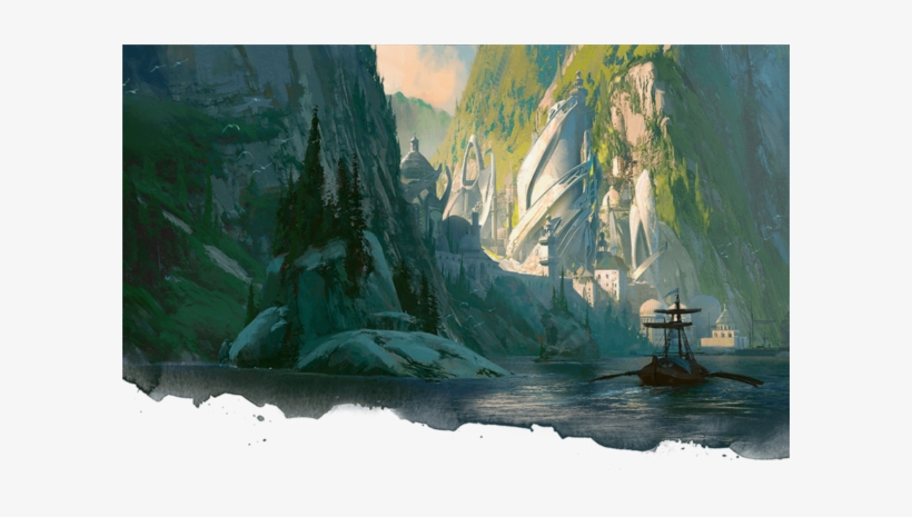 Credit//wizards Of The Coast - Elven City, transparent png download