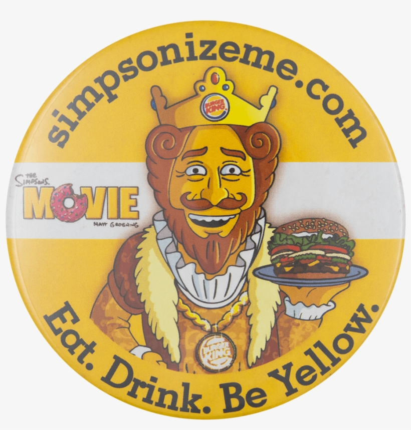Burger King Simpsonizeme - Simpson, transparent png download