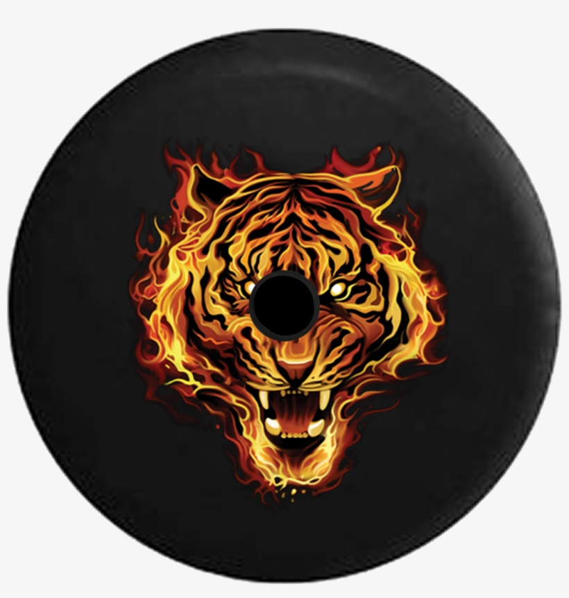 Jeep Wrangler Jl Backup Camera Flaming Tiger With Red - Flaming Tiger, transparent png download