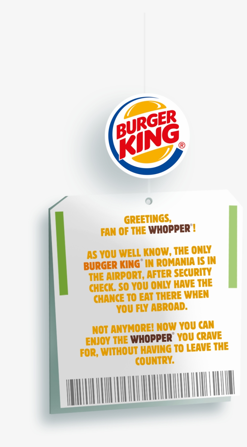 Scroll Down - Burger King, transparent png download