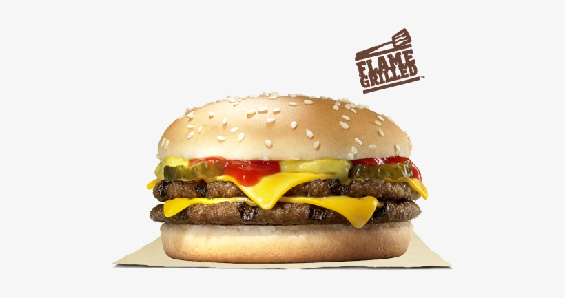 Drawn Advertisement Burger King - Burger King Cheeseburger, transparent png download