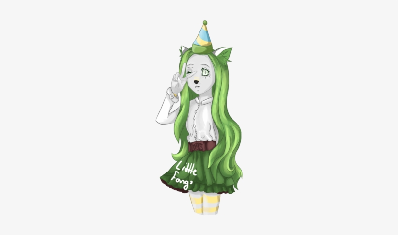 Ct Anime Party Girl - Cartoon, transparent png download